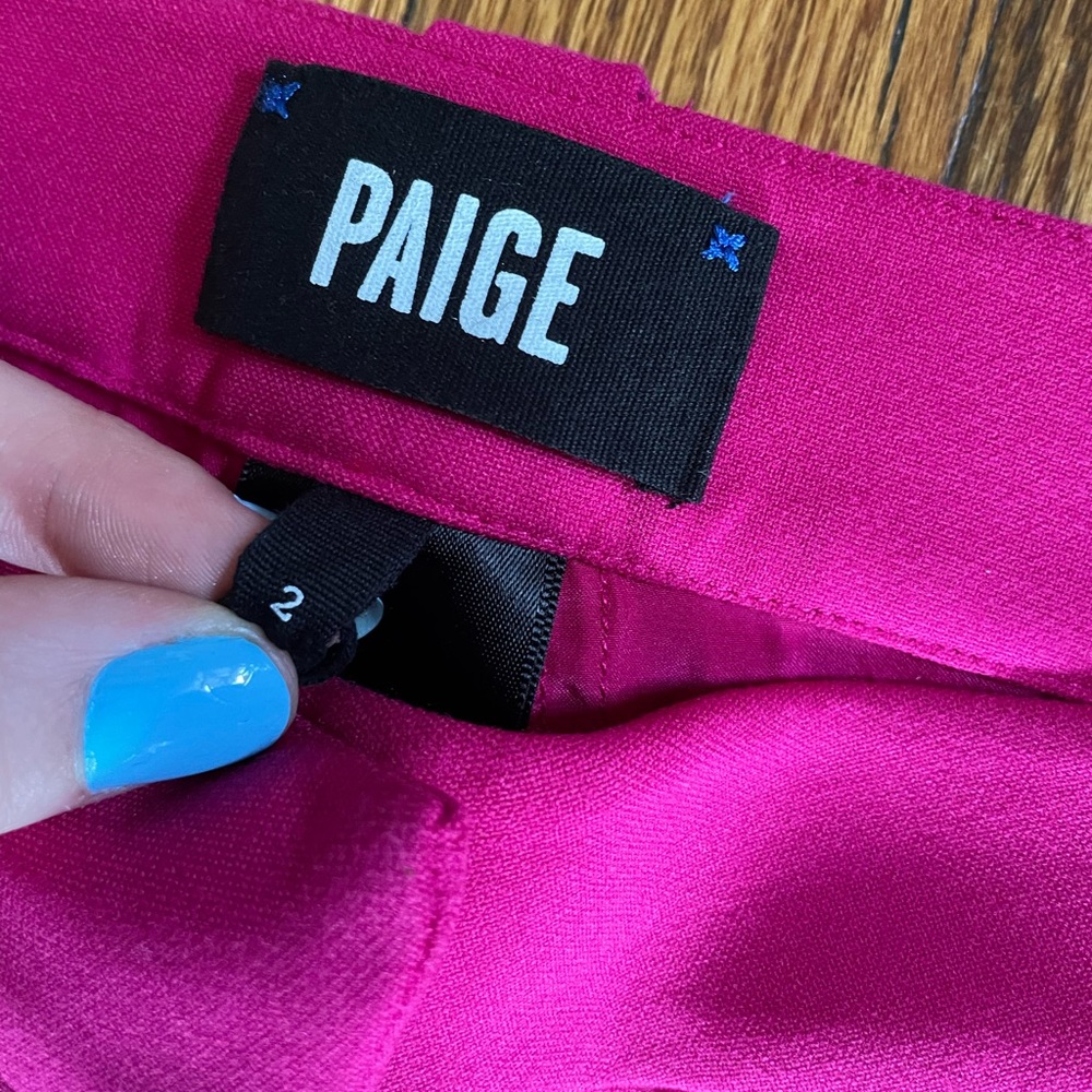 Paige fuchsia crop trousers - Picture 10 of 13